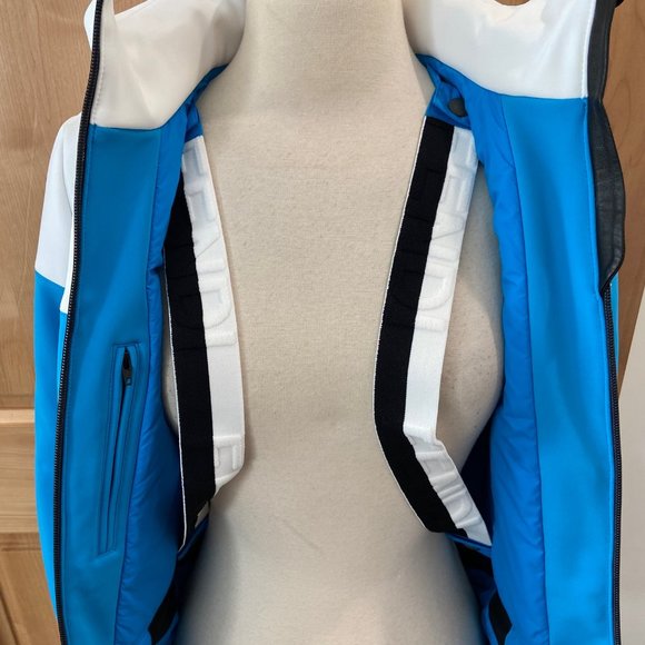 Fendi Two Tone Logo Blue White Ski Jacket EUR 38/US XS 0-2 NWT - Picture 9 of 10